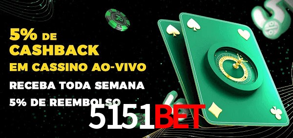 Promoções do cassino ao Vivo 5151bet
